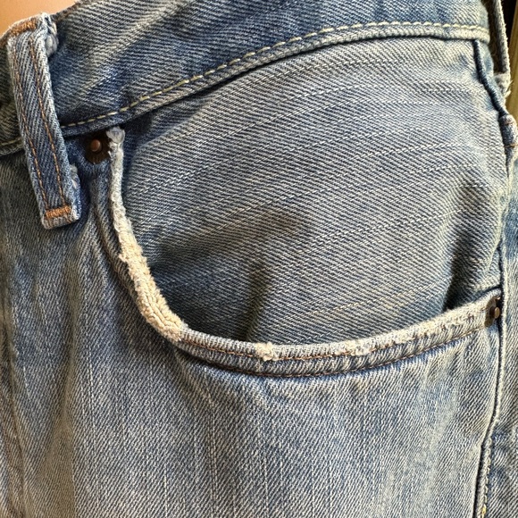 Abercrombie 5 Pocket Denim Blue Jean Barrel Wide Leg ~ 14 - Picture 4 of 9